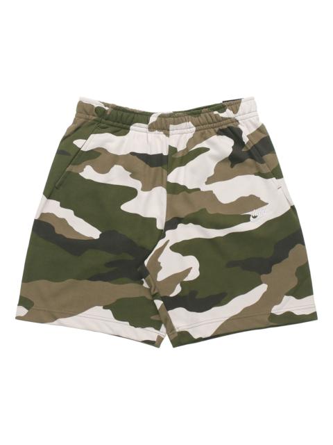 Nike Nike Sportswear Club french terry Camouflage Shorts Olive Green BV2839-223