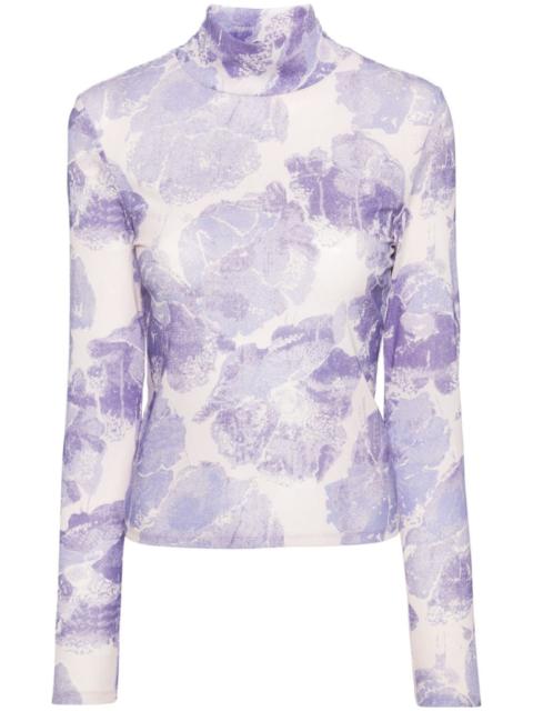STAUD Helvin floral-print top