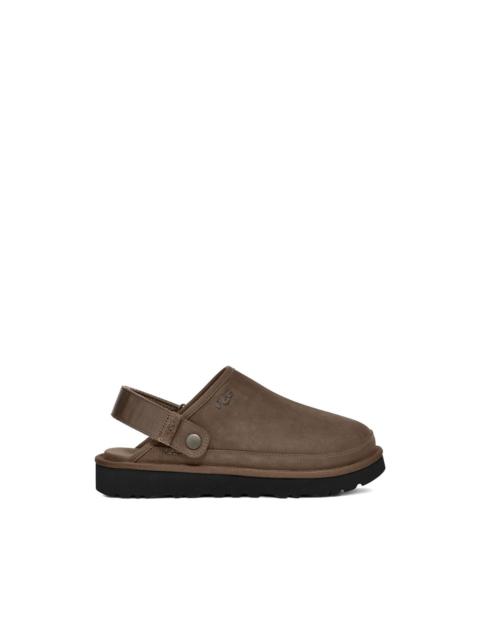 UGG button-fastening slippers