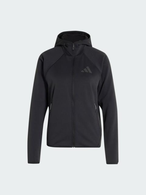 adidas Terrex Xperior CLIMAWARM+ Ventknit Fleece Hooded Jacket