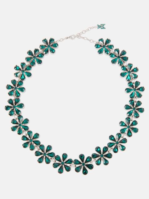 Amina Muaddi Embellished choker necklace