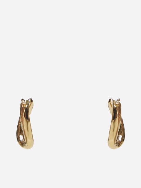 Jil Sander Gold medium hoop earrings
