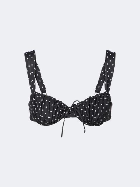 FAITHFULL Dinard polka-dot bikini top