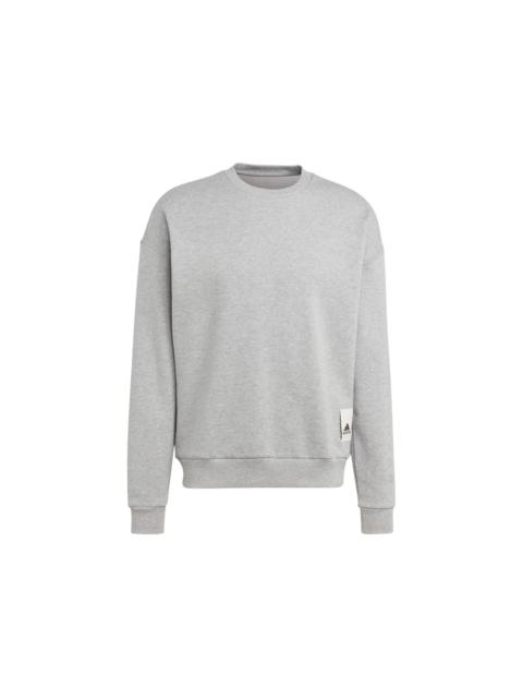 adidas adidas Lounge Fleece Sweatshirt Medium Grey Heather