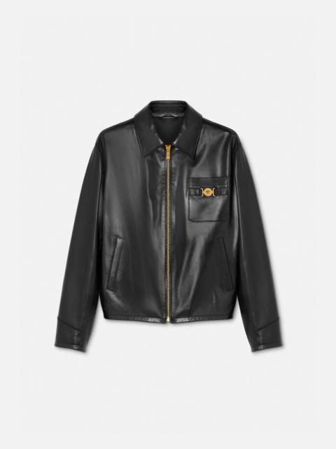 VERSACE Blouson Leather Jacket