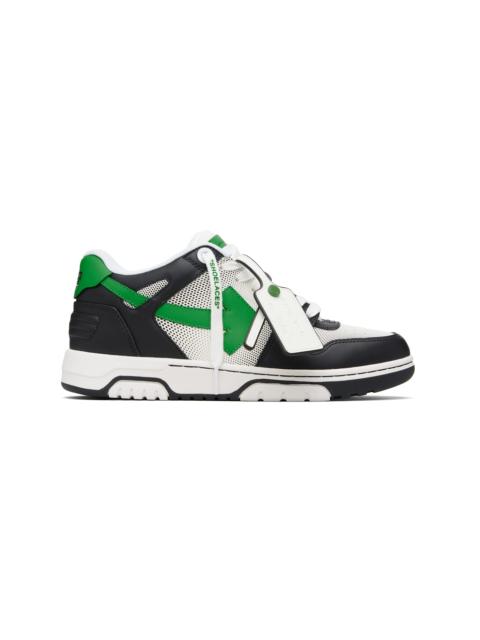 Off-White Black & Green 'Out Of Office' Calf Gradient Sneakers