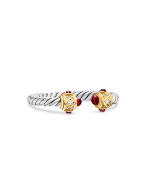 DAVID YURMAN Women's Renaissance Ring in Sterling Silver - Garnet