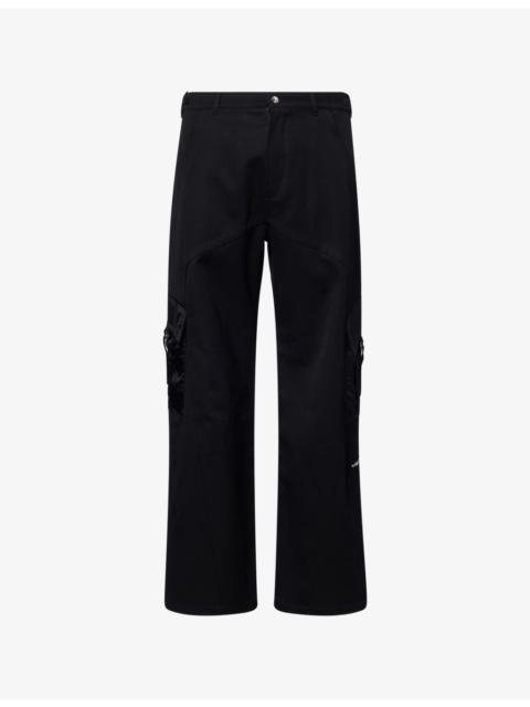CASABLANCA Patch-Pockets Cargo Cotton Trousers