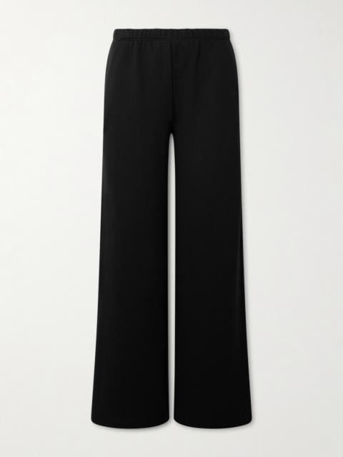 ÉTERNE Embroidered Cotton And Modal-blend Jersey Sweatpants