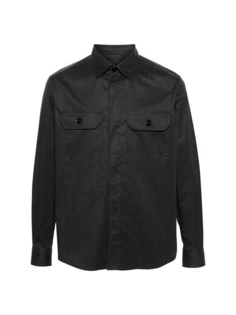 ZEGNA patch-pocket cotton shirt