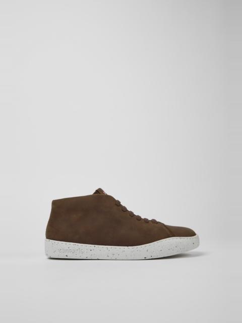CAMPER Peu Touring Brown leather sneakers for men
