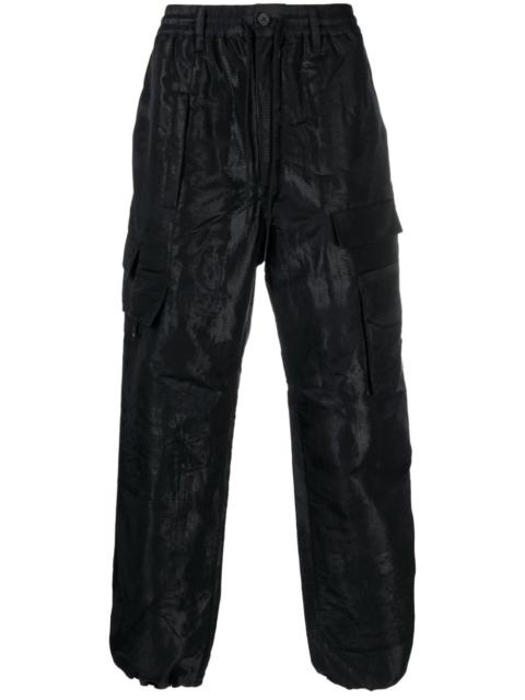 jacquard ripstop cargo trousers