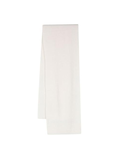 VLogo Signature ribbed-knit scarf