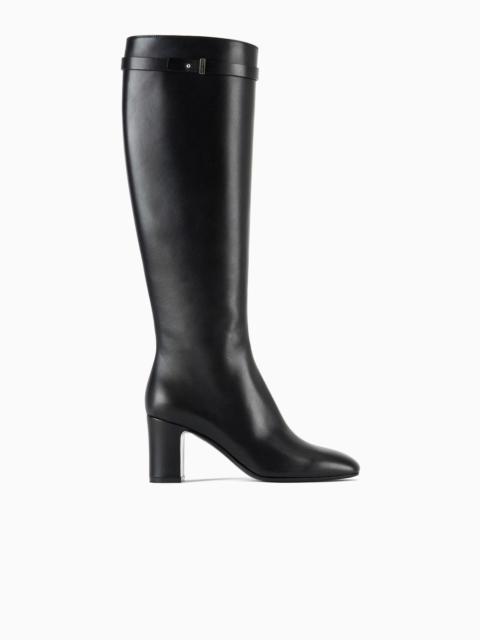 GIORGIO ARMANI Nappa leather high-heeled boots