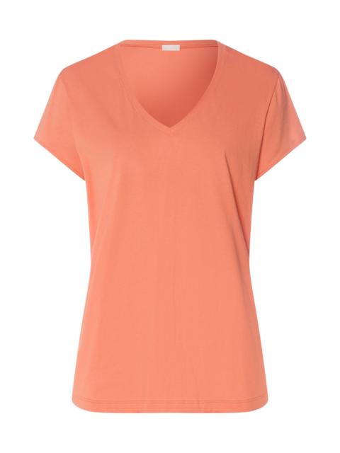 HANRO Natural Shirt Organic Cotton V-Neck T-Shirt