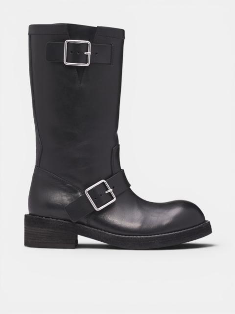Ann Demeulemeester Sarith Leather Engineer Biker Boots