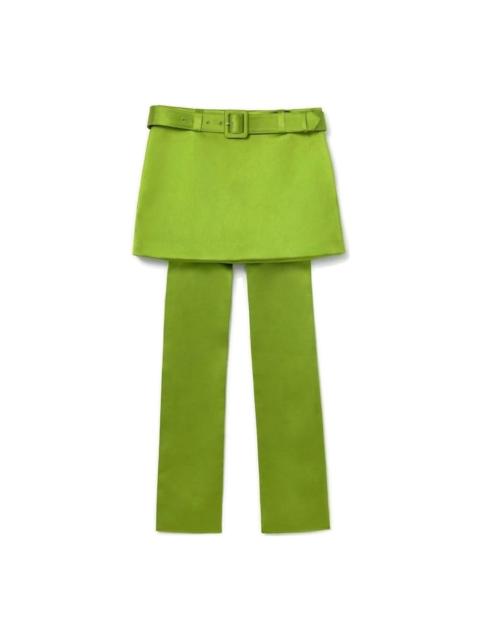 self-portrait Belted Skirt Over Trousers