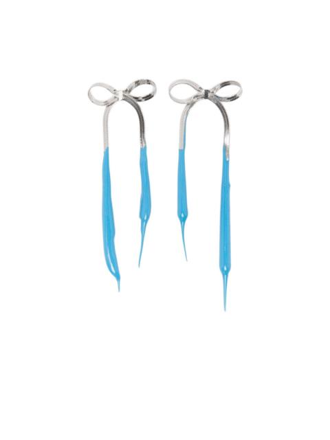 OTTOLINGER laced bow drop earrings