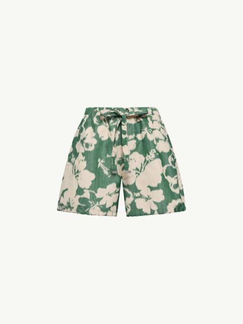 Moncler Floral Print Chiné Shorts