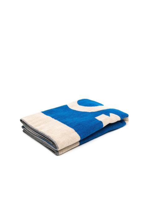 KENZO logo-print organic cotton beach towel