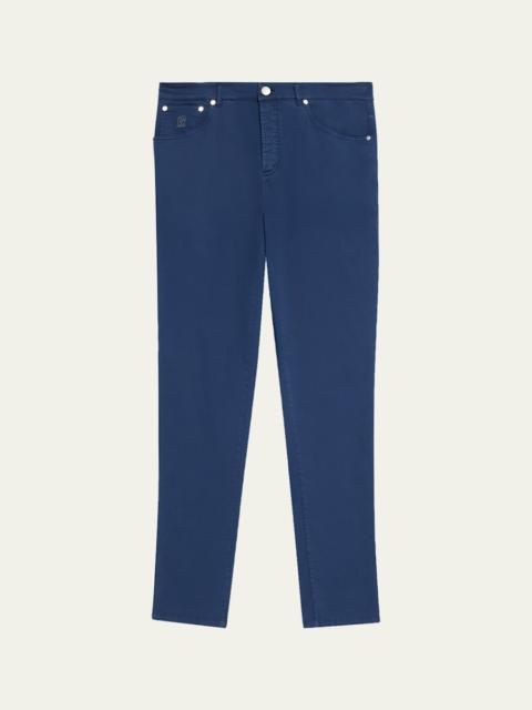 Brunello Cucinelli Men's Italian-Fit Denim Five-Pocket Pants