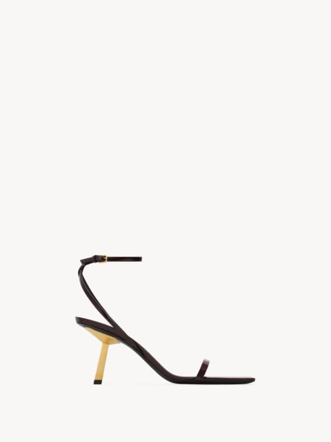 SAINT LAURENT LEE SANDALS IN PATENT LEATHER | REVERSIBLE