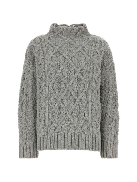 Jil Sander cable-knit wool sweater