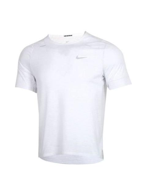 Nike Nike Rise 365 Sports Running Short-sleeve Tee Men White CJ5421-100