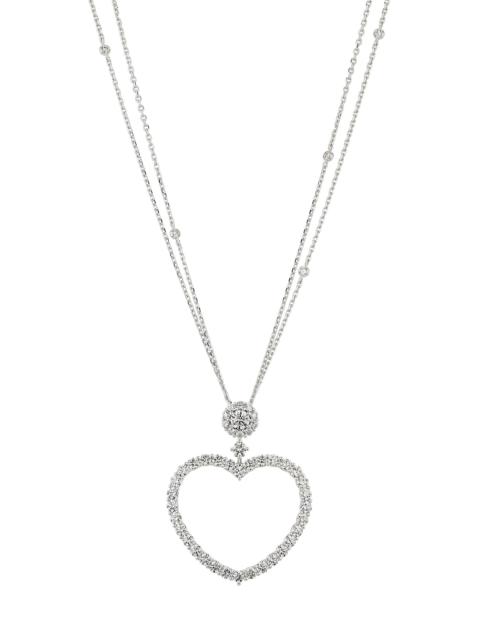 Chopard Women's L´Heure Du Diamant 18K White Gold & 3.70 TCW Diamond Heart Pendant Necklace - White Gold
