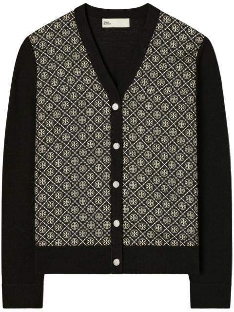 TORY BURCH silk-front cardigan