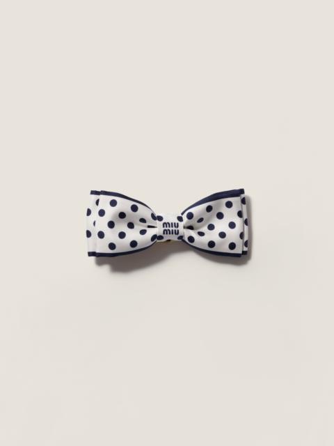 Miu Miu Twill hair clip