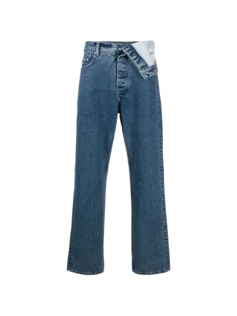 Y/Project asymmetric organic-cotton jeans