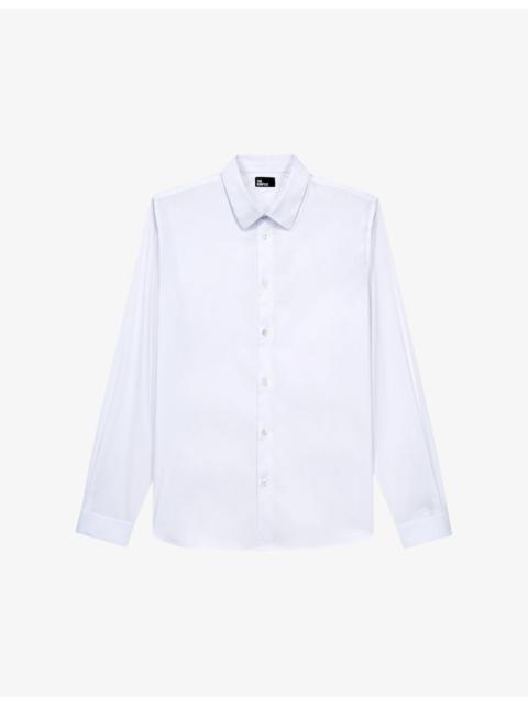 The Kooples Slim-fit cotton-blend shirt