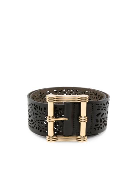 Etro laser-cut reversible belt
