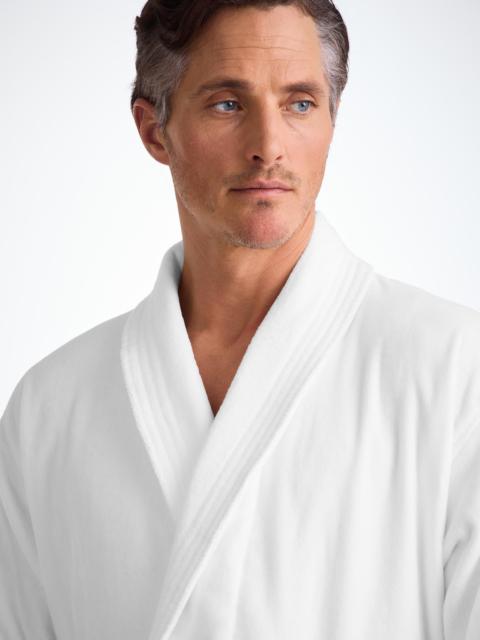 Derek Rose Men's Bathrobe Triton 10 Terry Cotton White