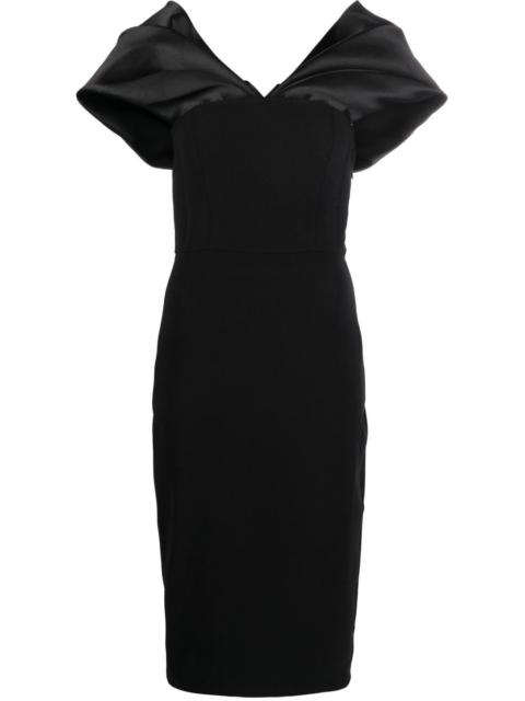 SOLACE LONDON Wrenley off-shoulder midi dress
