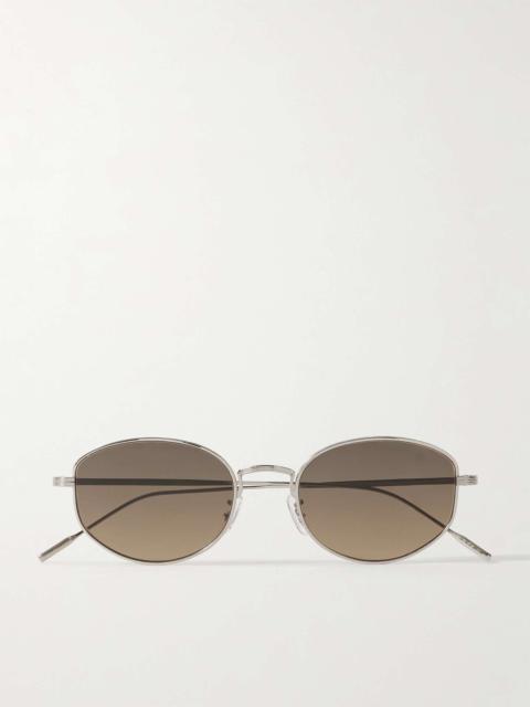Oliver Peoples Sirry Round-Frame Titanium Polarised Sunglasses