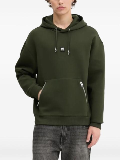 HUGO zip-pockets hoodie