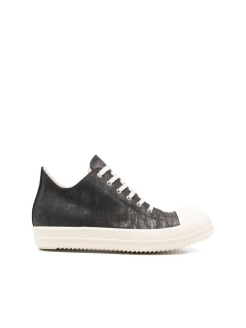 Rick Owens DRKSHDW metallic denim low-top trainers