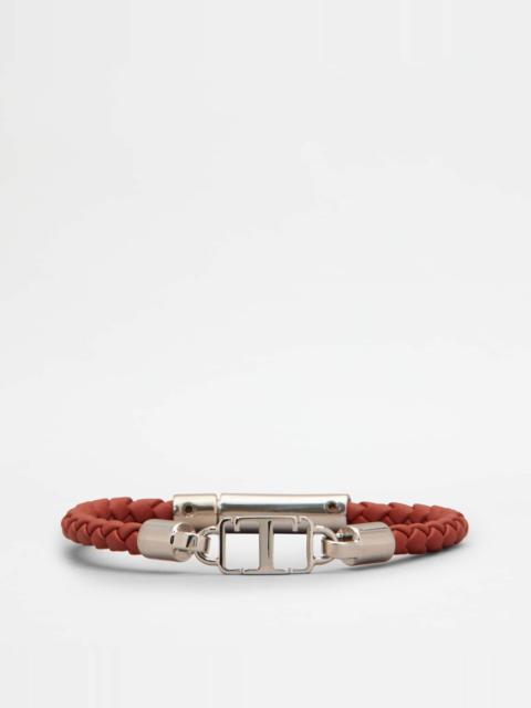 BRACELET IN LEATHER - RED