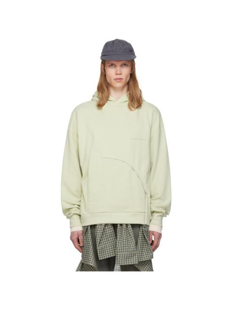 POST ARCHIVE FACTION (PAF) Yellow 8.0 Center Hoodie