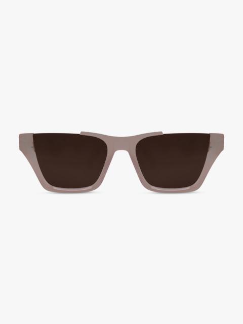 Alaïa AA0081S RECTANGLE SUNGLASSES | PINK/BROWN