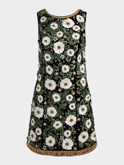 Alice + Olivia Lindsey Embellished Mini Gown