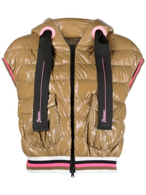 Herno glossy-finish padded gilet
