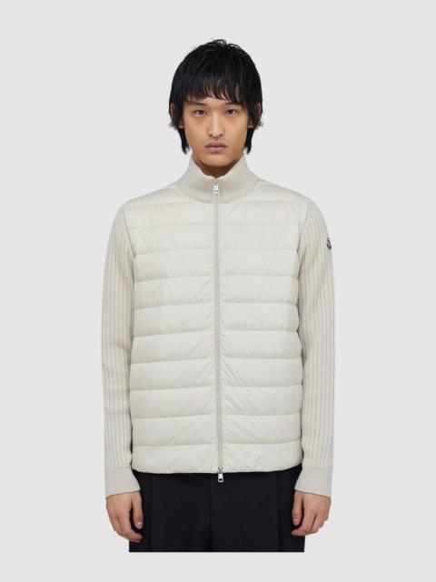 Moncler Contrast panel down jacket