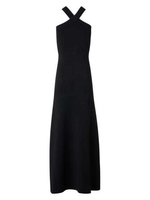 AKRIS Women's Sleeveless Knit Halter Midi-Dress - Black