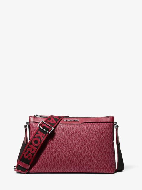 MICHAEL KORS Hudson Signature Logo Messenger Bag