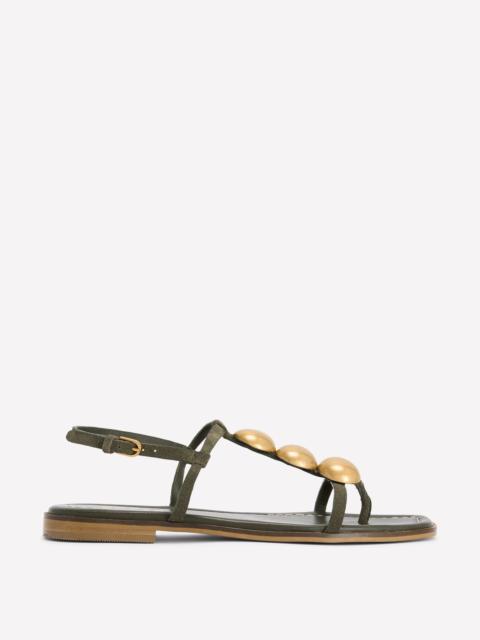 BODEN Disc Flat Sandals-Deep Olive