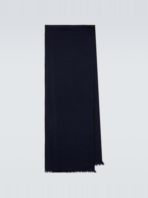 GUCCI Wool and silk scarf