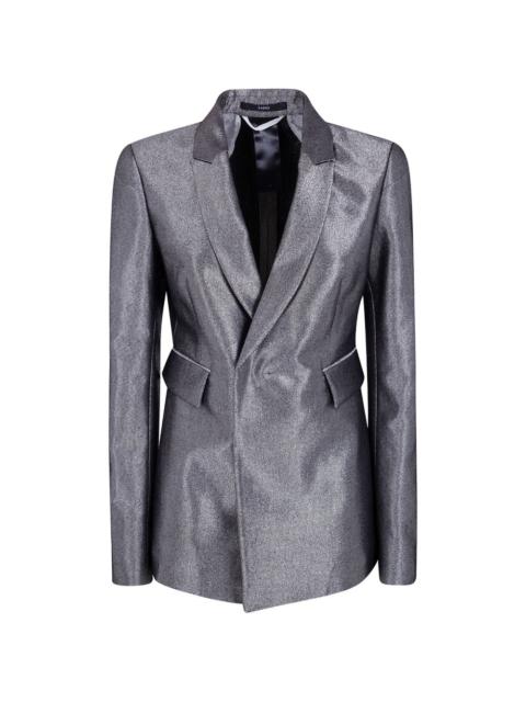 SAPIO metallic-finish denim jacket